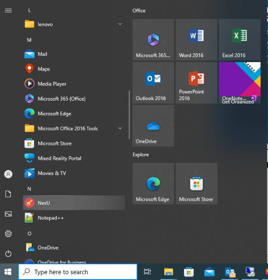 Стартиране от Старт менюто
